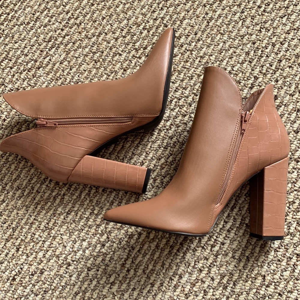 Qupid signal - Rose-y/light brown Bootie